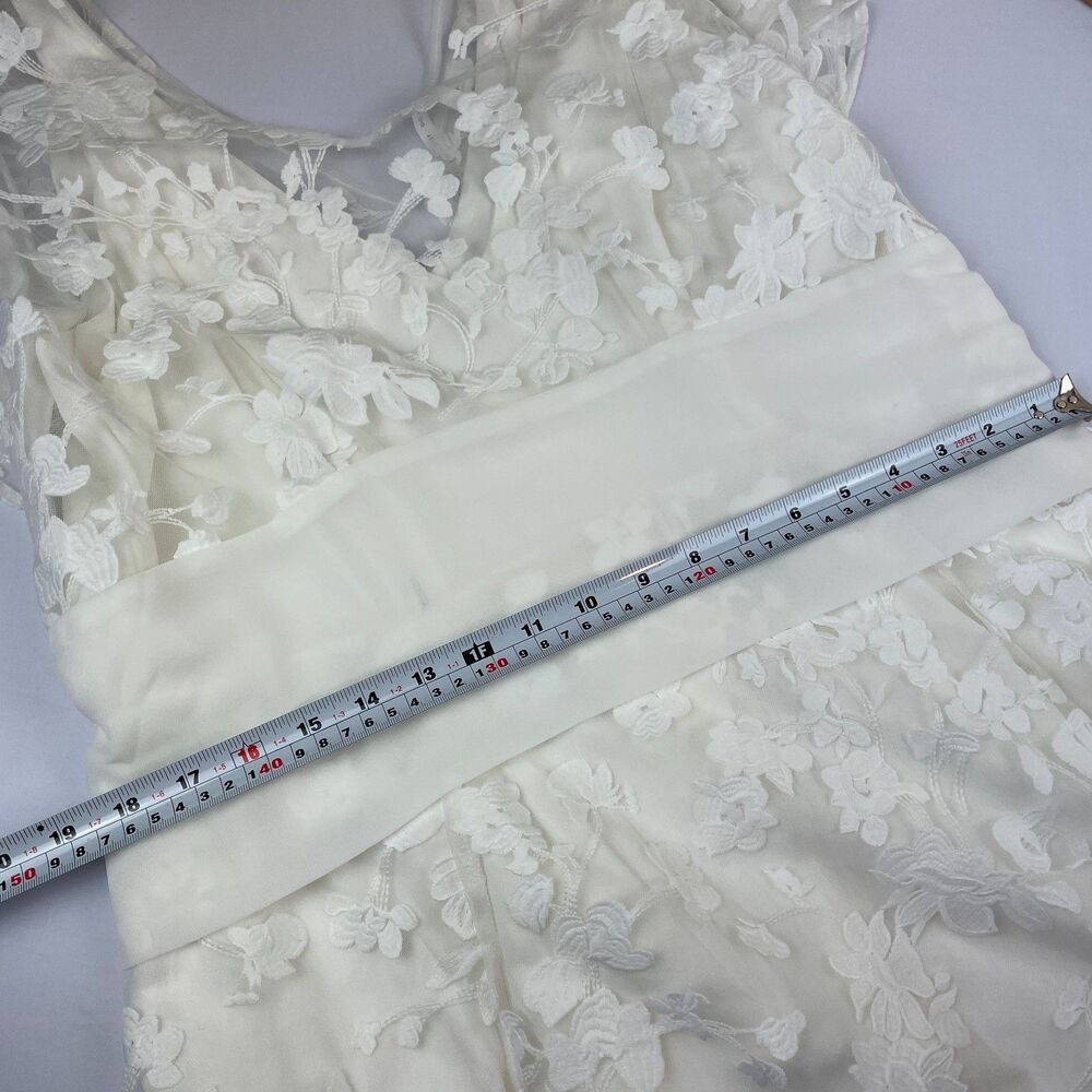 ~ Seraphine Luxe 10 Dress Nursing Lace Ivory Lined Wedding Shower Bridal Midi - Picture 7 of 15